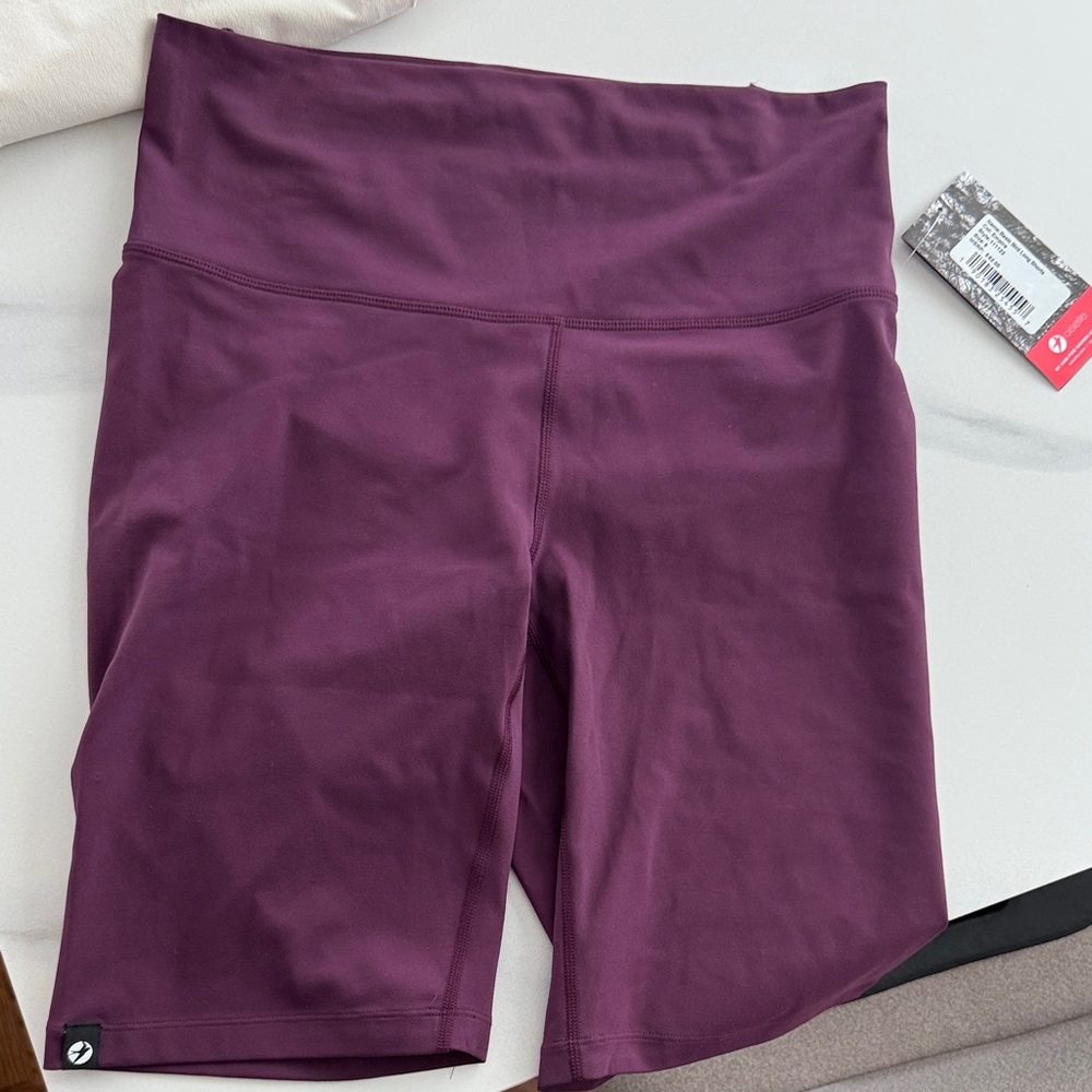 Women's Purple High-Waisted Shorts Oiselle basic bird